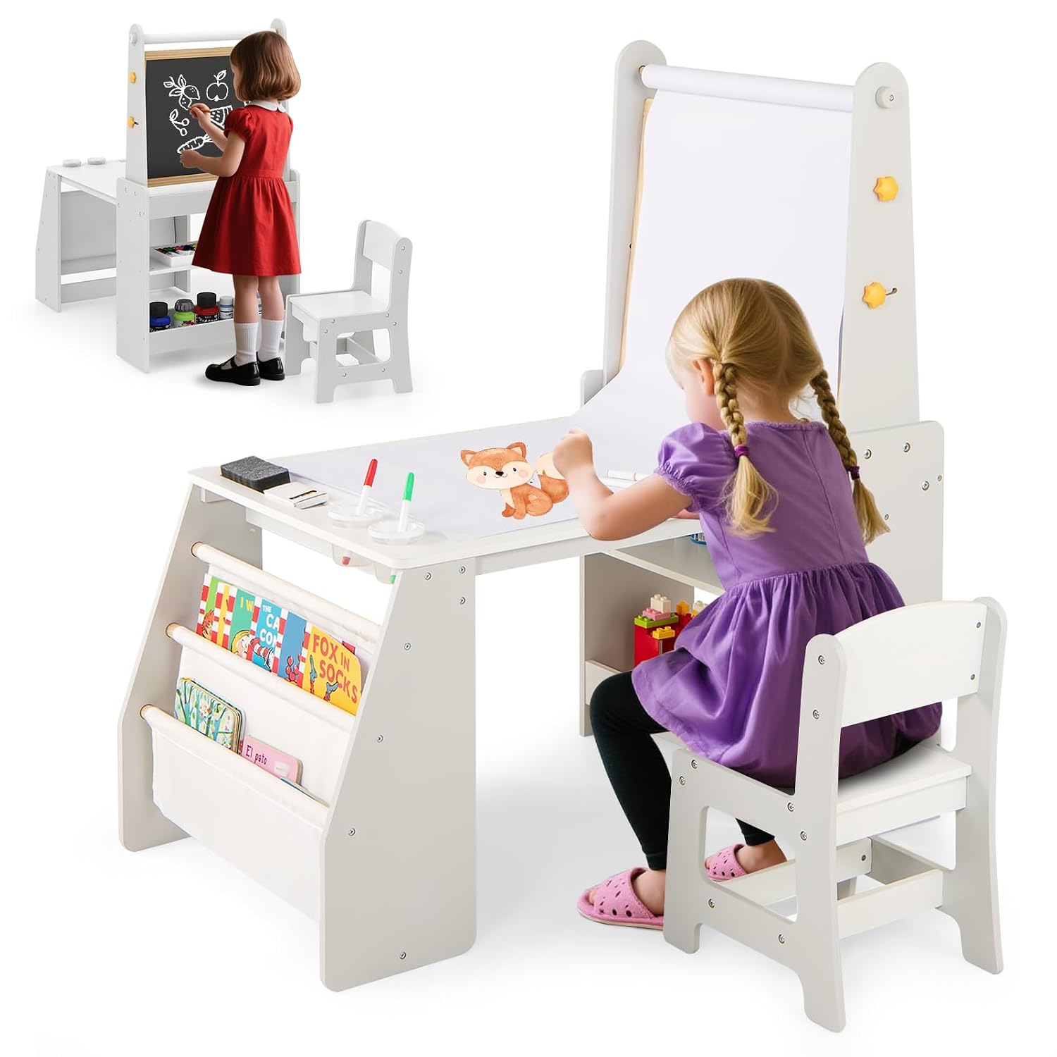 Kids Art Easel - Çocuklar için Sanat Masası ve Sandalye
