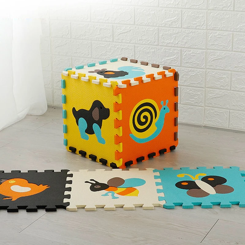Kids Yoga Toys - Hayvan Desenli Bebek Oyun Matı Bulmaca