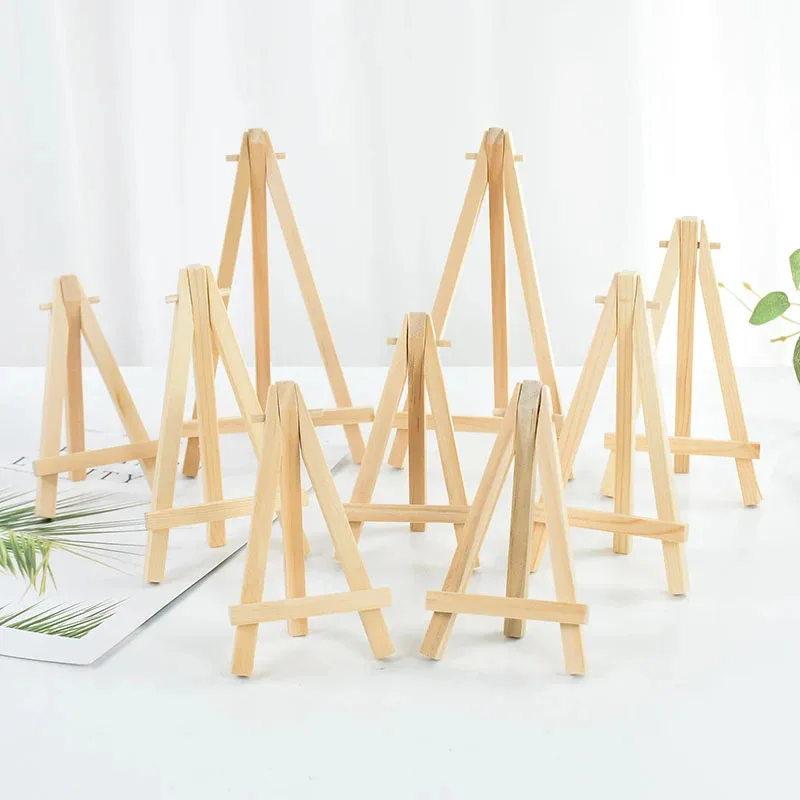 Kids Art Easel - 10 adet Ahşap Mini Şövale Çerçeve