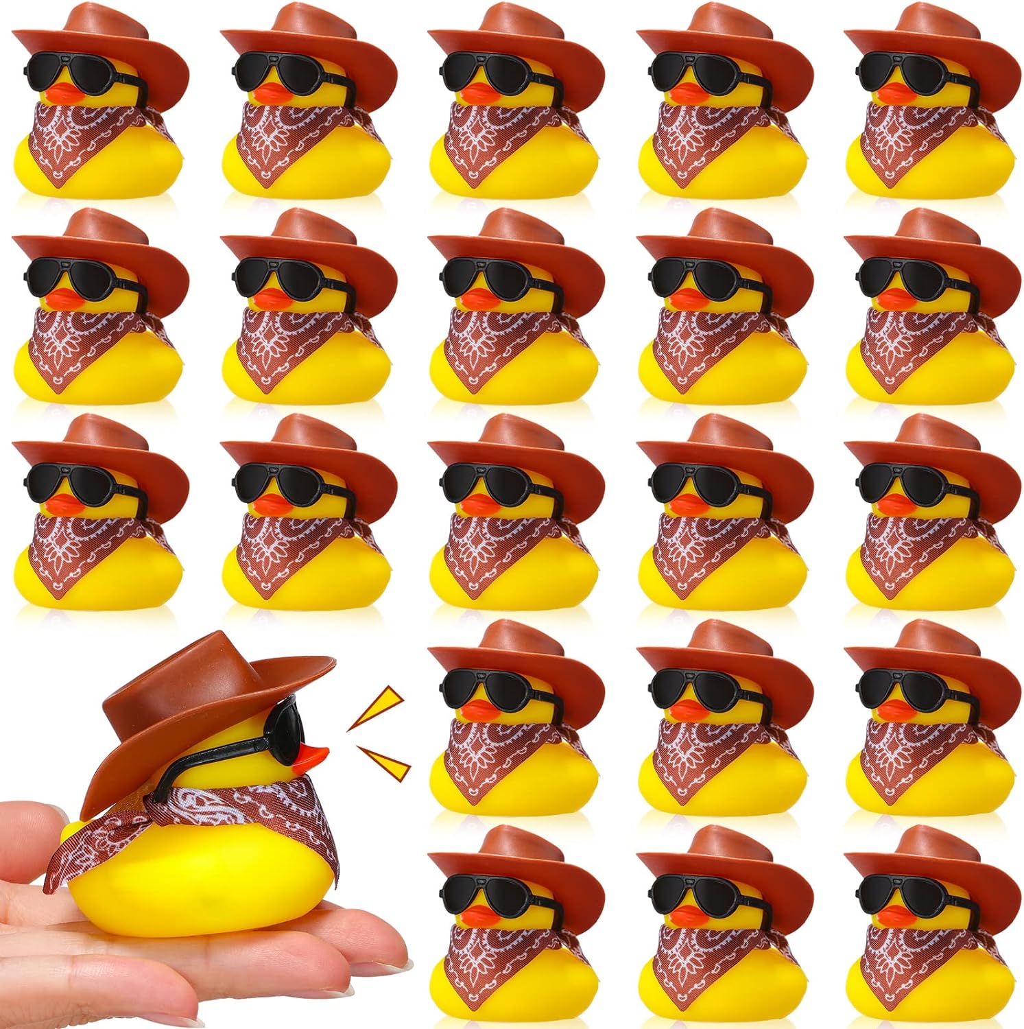 6/12/24/48 Set Cowboy Rubber D - Rubber Duck Bath incelemesi ve fiyatı